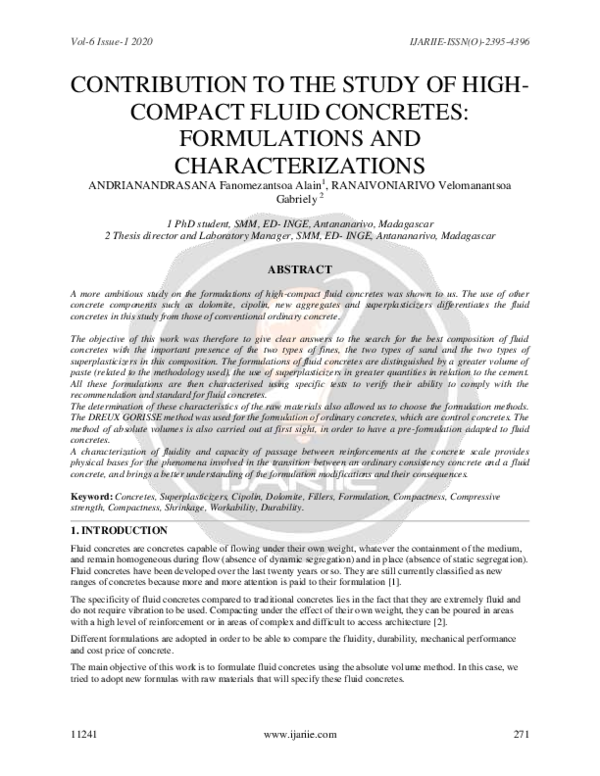 (PDF) Contribution to the Study of High-Compact Fluid Concretes ...