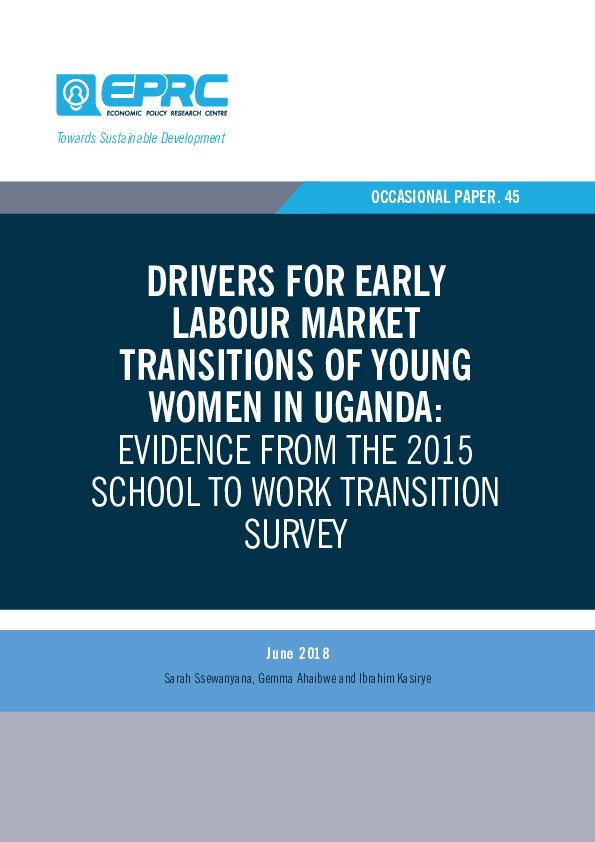 (PDF) Drivers for early labour market transitions of young women in ...