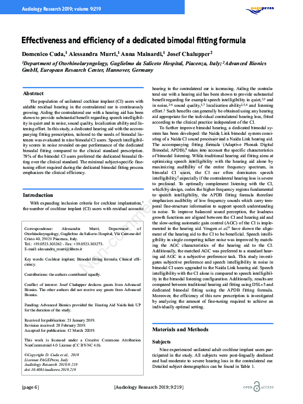 (PDF) Effectiveness and efficiency of a dedicated bimodal fitting formula