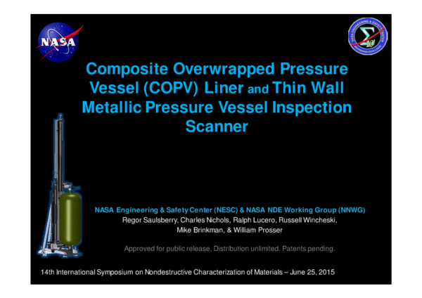 (PDF) Composite Overwrapped Pressure Vessel (COPV) Liner and Thin Wall ...