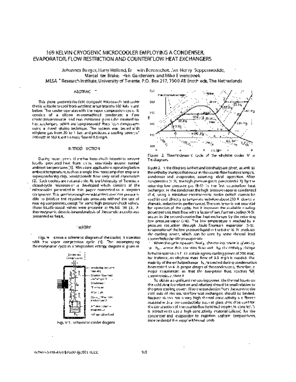 (PDF) Kelvin Cryogenic Microcooler Employing a Condenser, Evaporator