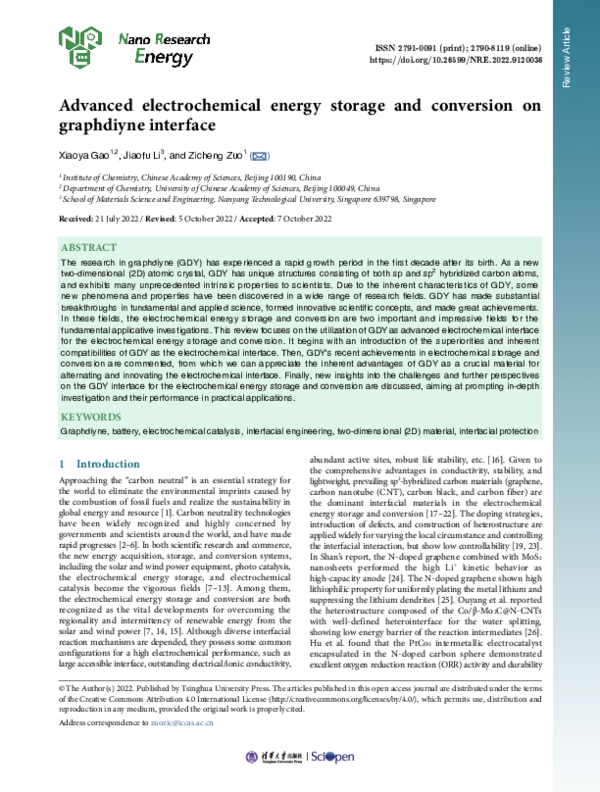 (PDF) Advanced electrochemical energy storage and conversion on ...