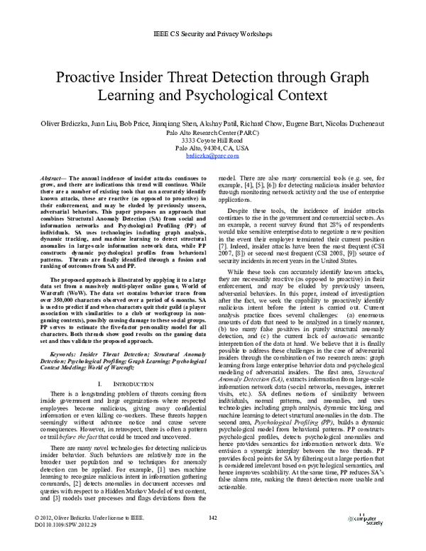 (PDF) Proactive Insider Threat Detection through Graph Learning and ...