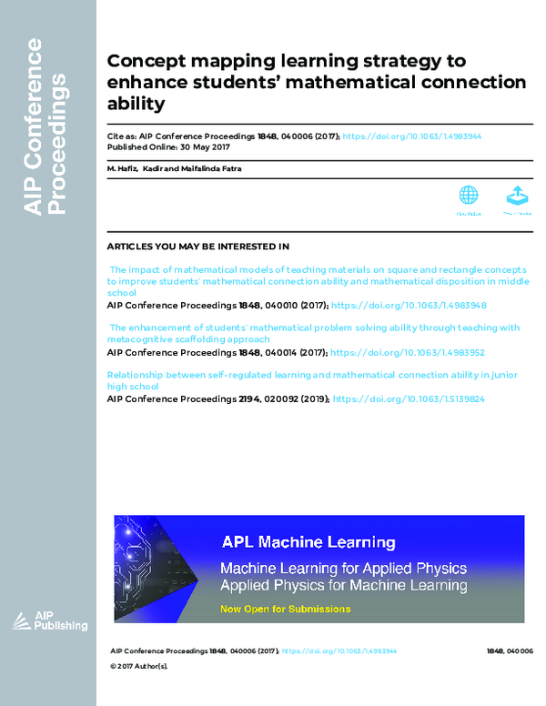 (PDF) Concept mapping learning strategy to enhance students ...