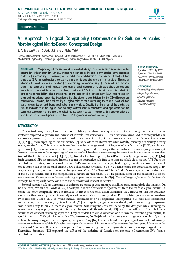 (PDF) An Approach to Logical Compatibility Determination for Solution ...