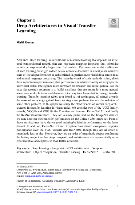 (PDF) Deep Architectures in Visual Transfer Learning