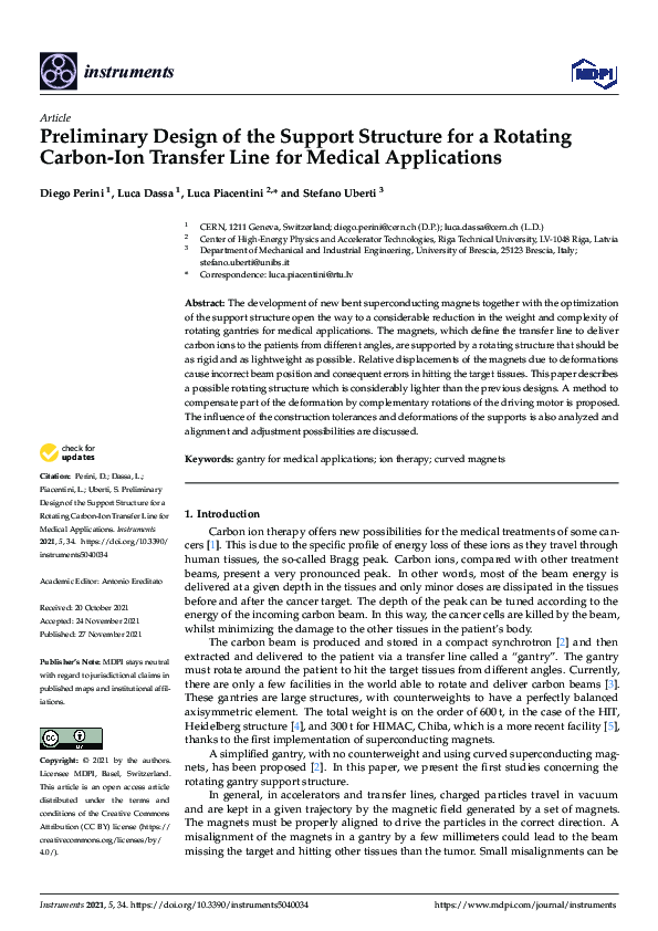 (PDF) Preliminary Design of the Support Structure for a Rotating Carbon ...