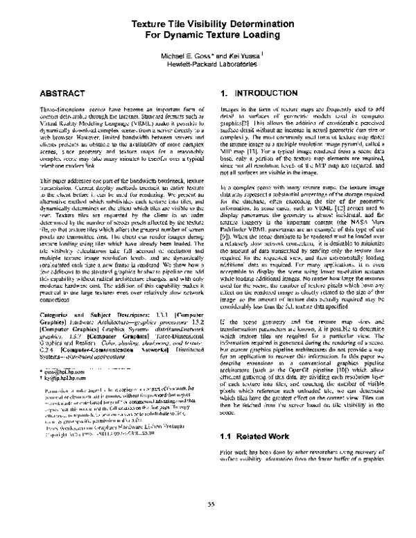 (PDF) Texture tile visibility determination for dynamic texture loading ...
