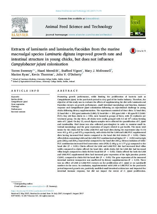 (PDF) Extracts of laminarin and laminarin/fucoidan from the marine ...