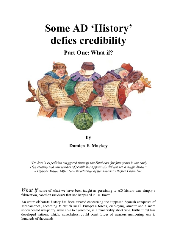 (DOC) Some AD 'History' defies credibility Damien Mackey Academia.edu
