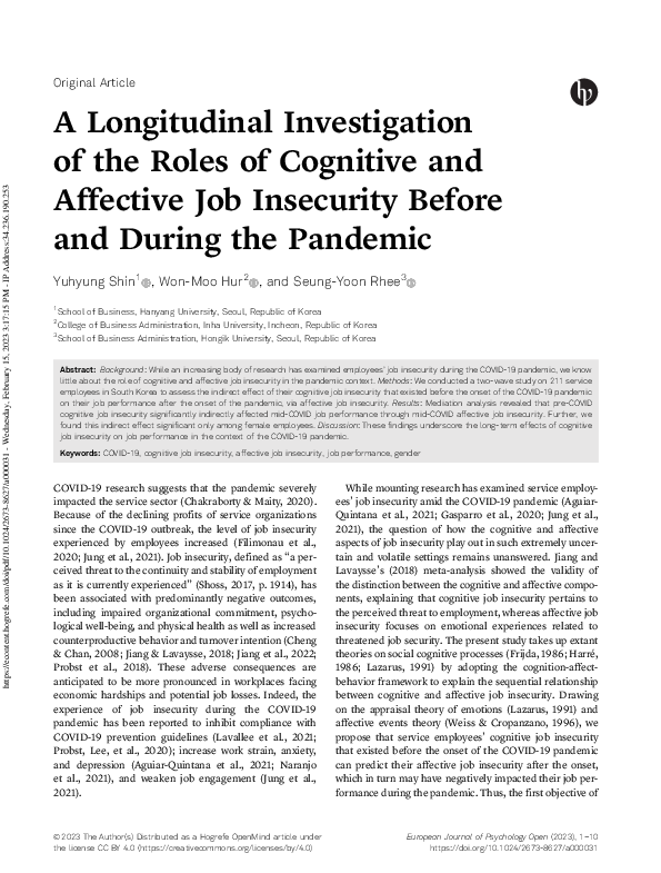 (PDF) A Longitudinal Investigation of the Roles of Cognitive and ...