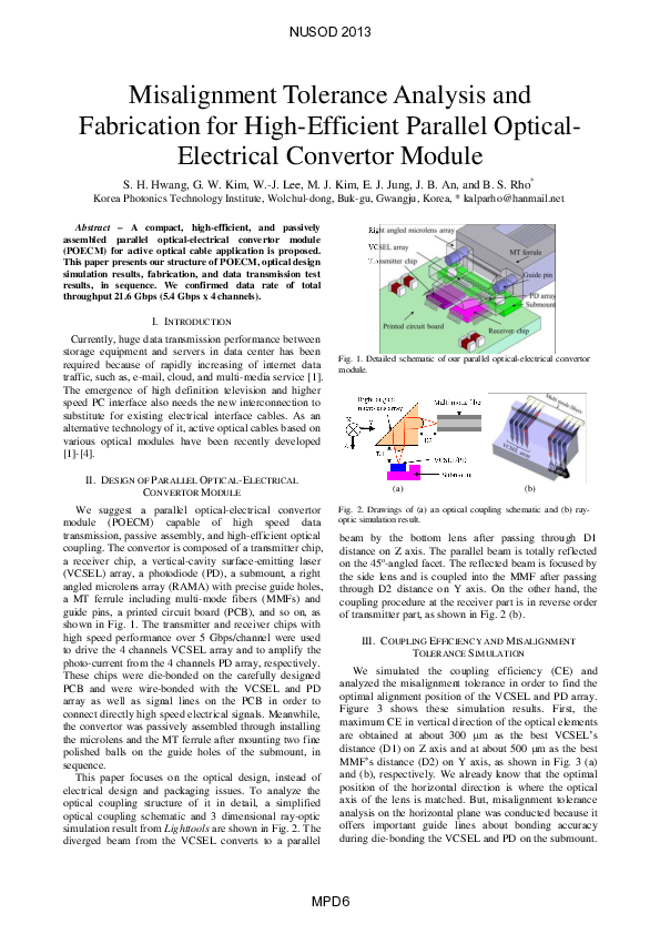 (PDF) Misalignment tolerance analysis and fabrication for highly ...