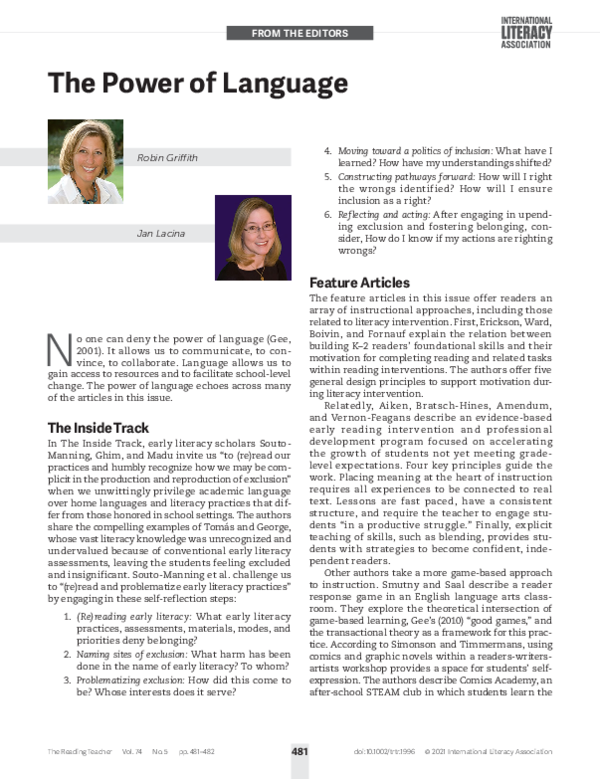 (PDF) The Power of Language