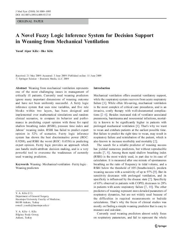 (PDF) A Novel Fuzzy Logic Inference System for Decision Support in ...