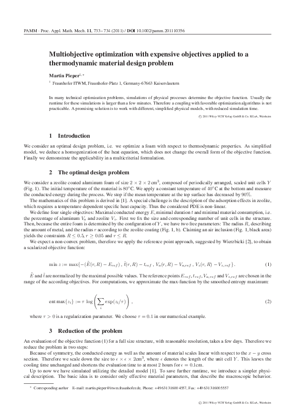 (PDF) Multiobjective optimization with expensive objectives applied to ...