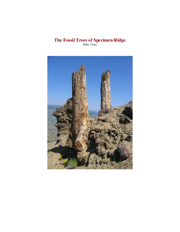 (PDF) The Fossil Trees of Specimen Ridge