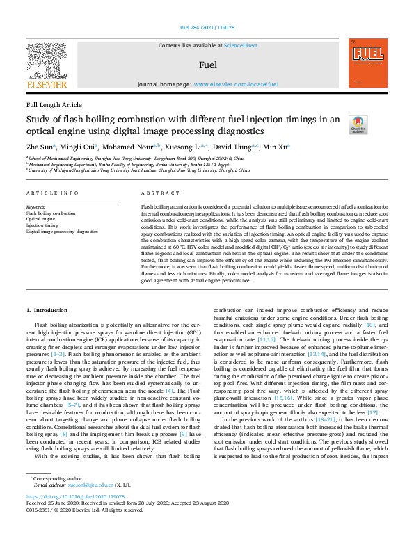 (PDF) Study of flash boiling combustion with different fuel injection ...