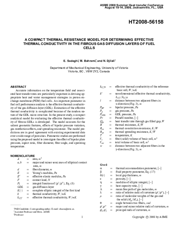 (PDF) A Compact Thermal Resistance Model for Determining Effective ...