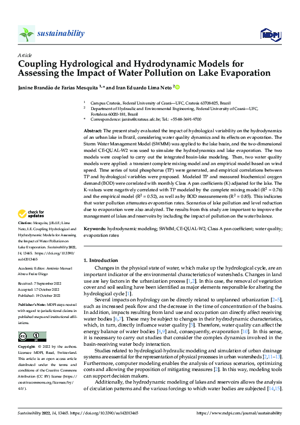 (PDF) Coupling Hydrological and Hydrodynamic Models for Assessing the ...