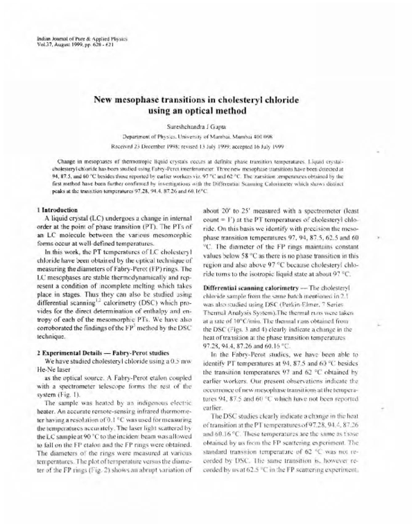 (PDF) Indian Journal of Pure & Applied Physics Vo!.37