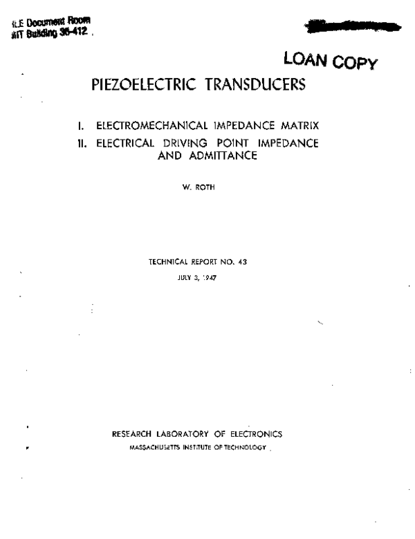 (PDF) Piezoelectric transducers Glenn Bastiaans Academia.edu