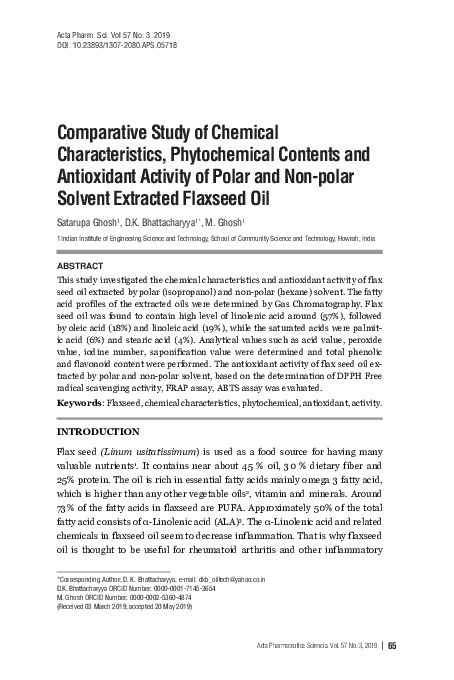 (PDF) Comparative study of chemical characteristics, phytochemical ...