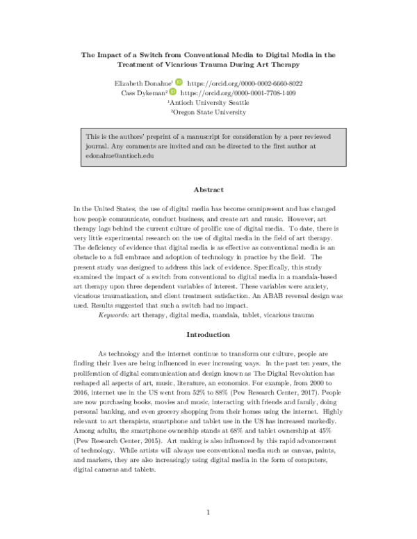 (PDF) The Impact of a Switch from Conventional Media to Digital Media ...