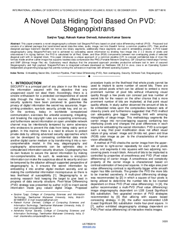 (PDF) A Novel Data Hiding Tool Based On PVD: Steganopixtrans