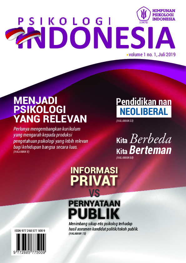 (PDF) Psikologi Indonesia Vol 1 No 1 (2019)