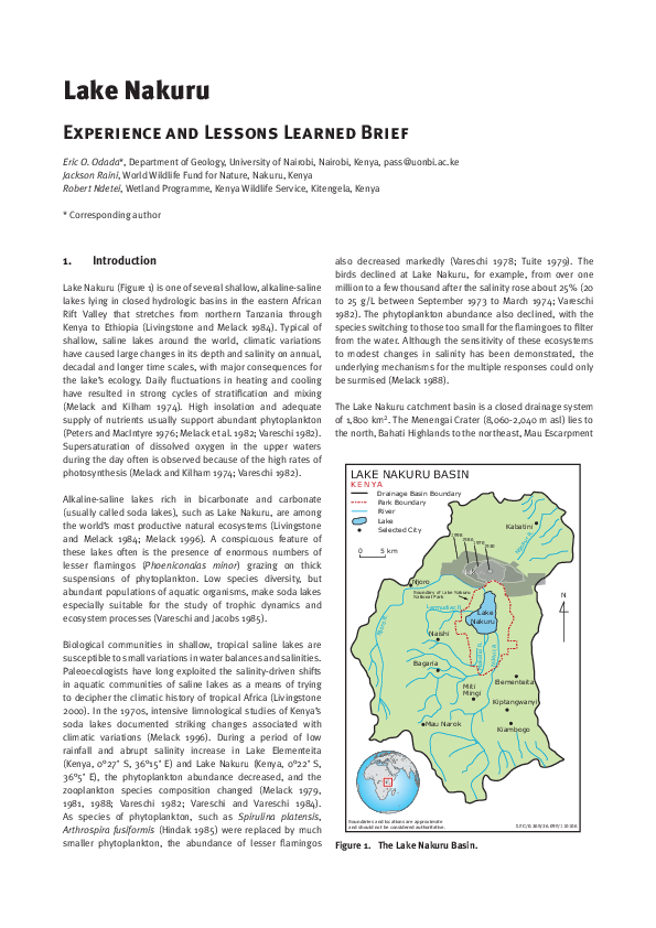 pdf-lake-nakuru-experience-and-lessons-learned-brief-jackson-raini