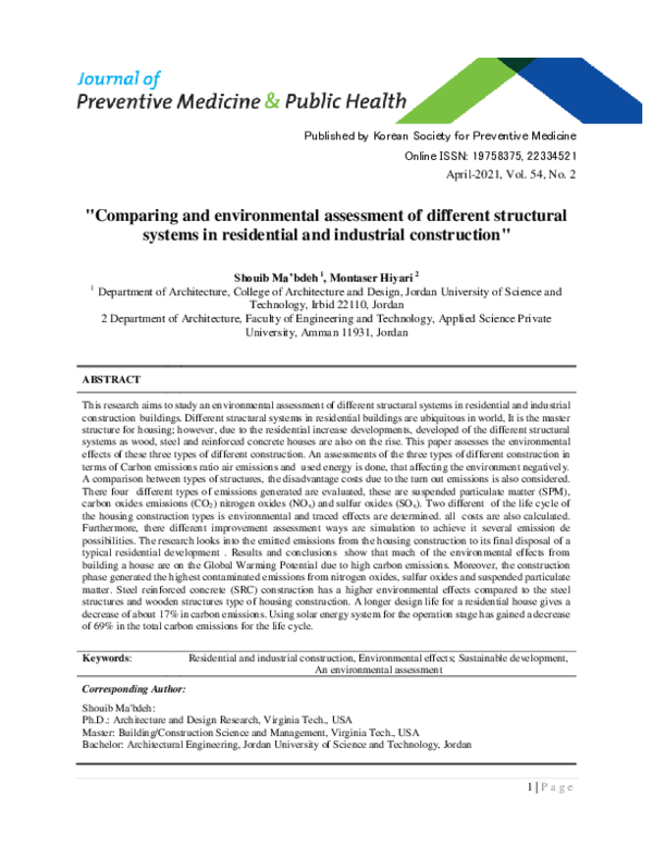  pdf comparing and environmental assessment of different structural