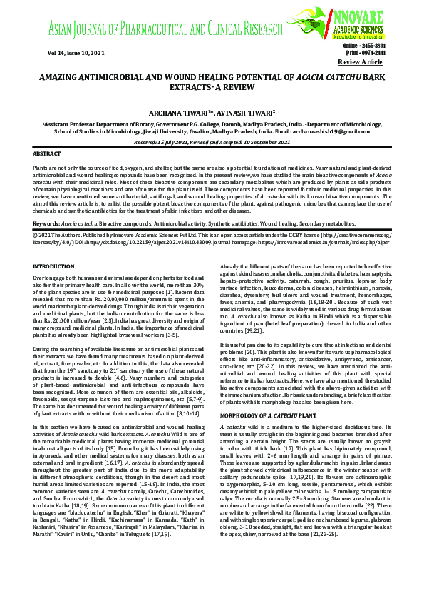 (PDF) AMAZING ANTIMICROBIAL AND WOUND HEALING POTENTIAL OF ACACIA ...