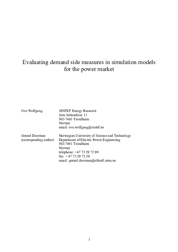 (PDF) Evaluating demand side measures in simulation models for the ...
