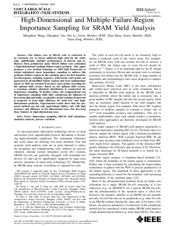 (PDF) High-Dimensional and Multiple-Failure-Region Importance Sampling ...