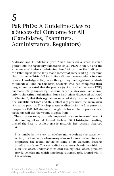 (PDF) PaR PhDs: A Guideline/Clew to a Successful Outcome for All ...