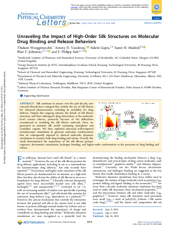(PDF) Unraveling the Impact of High-Order Silk Structures on Molecular ...