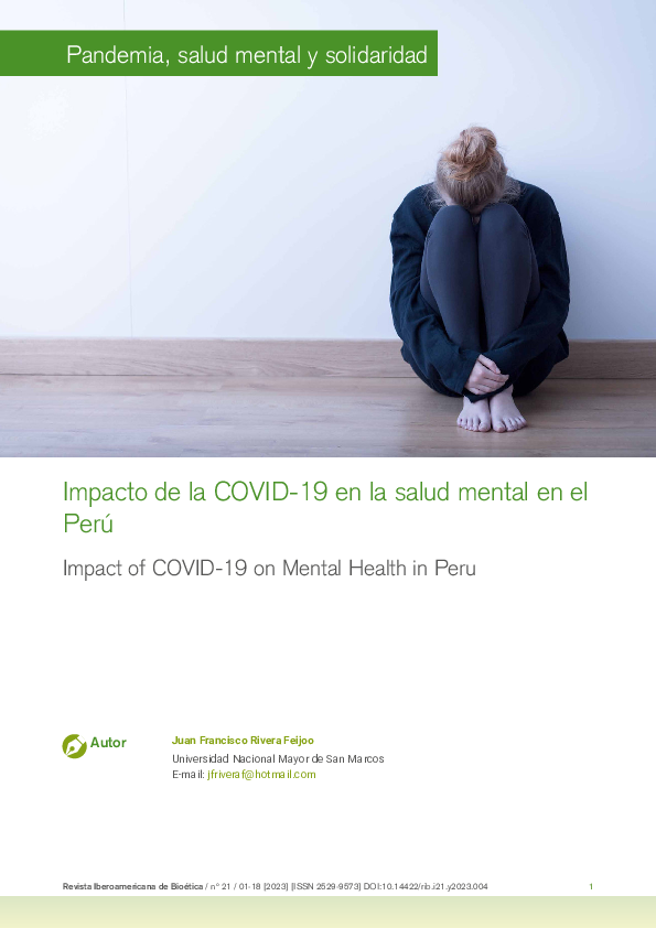 (PDF) Impacto de la COVID-19 en la salud mental en el Perú