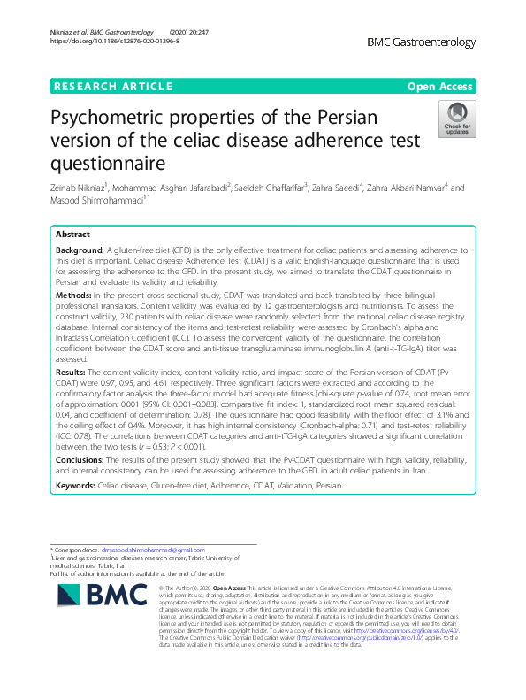 (PDF) Psychometric properties of Persian version of the infertile women ...