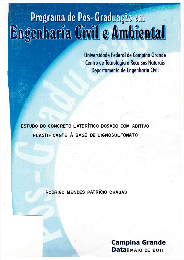 (PDF) Estudo do concreto laterítico dosado com aditivo plastificante à ...