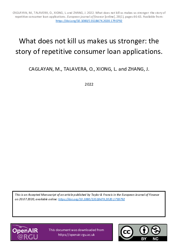 (PDF) What does not kill us makes us stronger: the story of repetitive ...