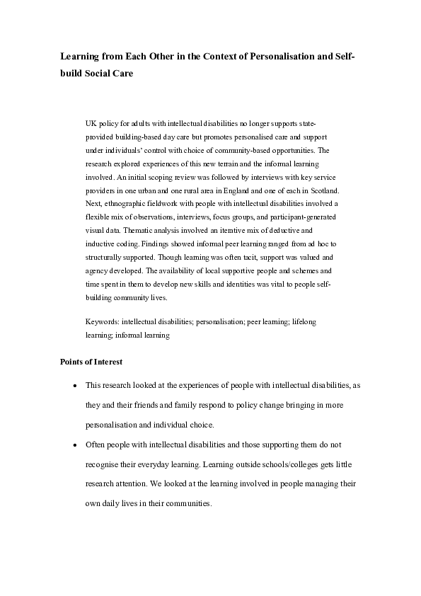 (DOC) Learning from each other in the context of personalisation and ...