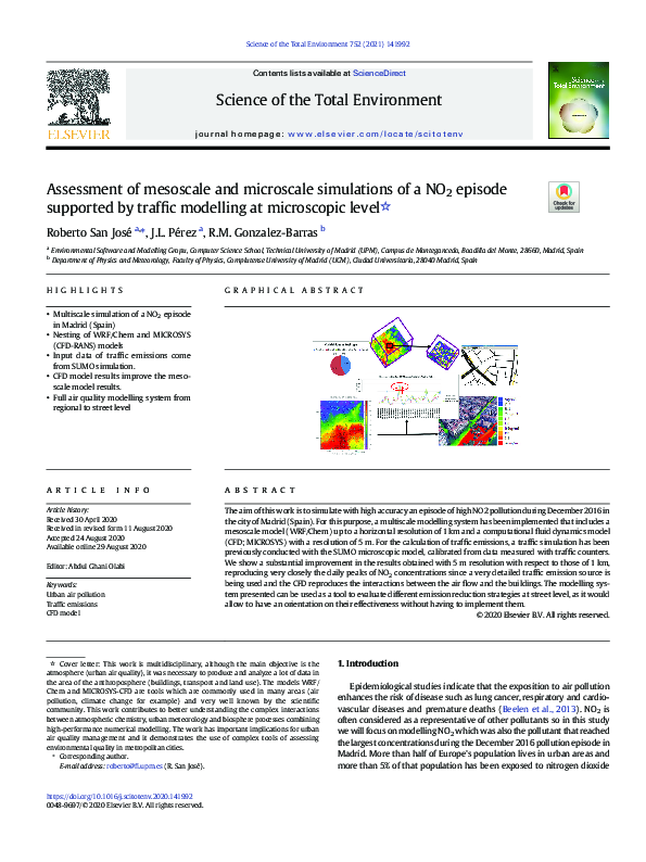 (PDF) Assessment of mesoscale and microscale simulations of a NO2 ...