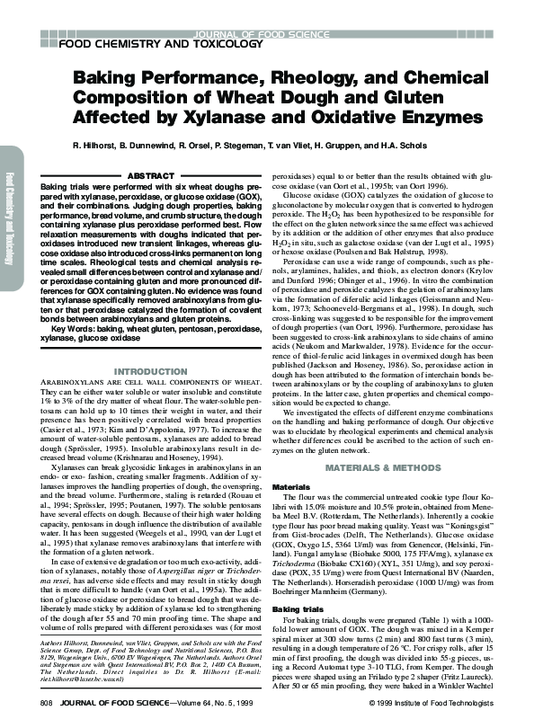 (PDF) Baking Performance, Rheology, and Chemical Composition of Wheat ...