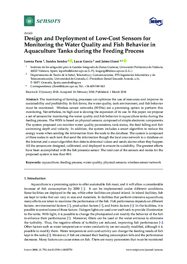 (PDF) Design and Deployment of Low-Cost Sensors for Monitoring the ...