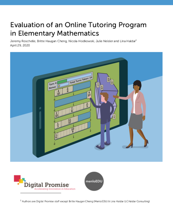 (PDF) Evaluation of an Online Tutoring Program in Elementary Mathematics