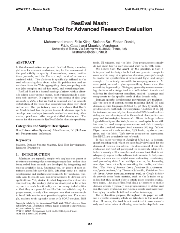 (PDF) ResEval mash