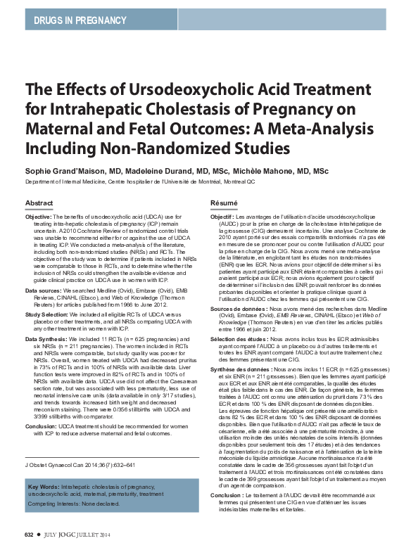 (PDF) The Effects of Ursodeoxycholic Acid Treatment for Intrahepatic ...