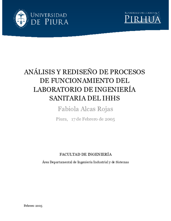 (PDF) Análisis y rediseño de procesos de funcionamiento del Laboratorio ...