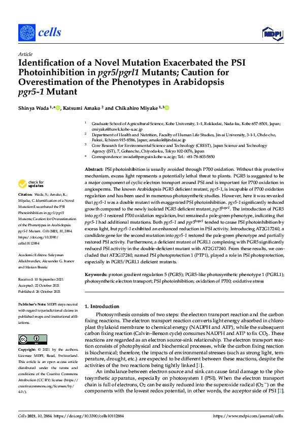 (PDF) Identification of a Novel Mutation Exacerbated the PSI ...