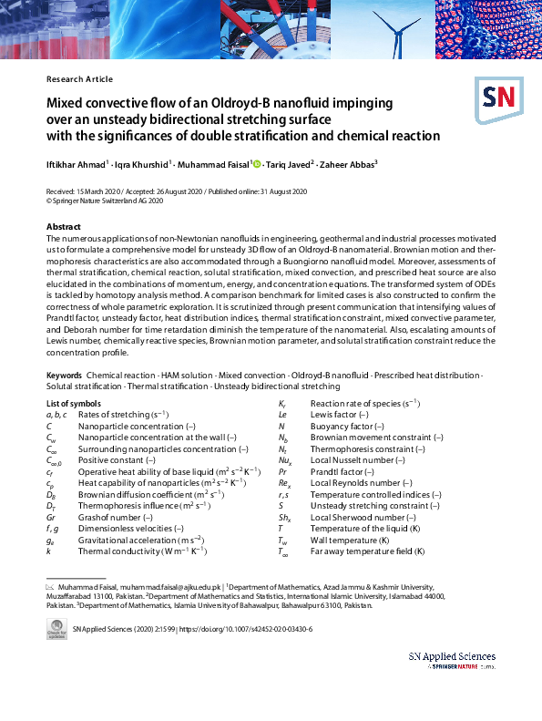 (PDF) Mixed convective flow of an Oldroyd-B nanofluid impinging over an ...